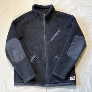 Vintage 90s The North Face Gray Zip Up Fleece Jacket Sz Small